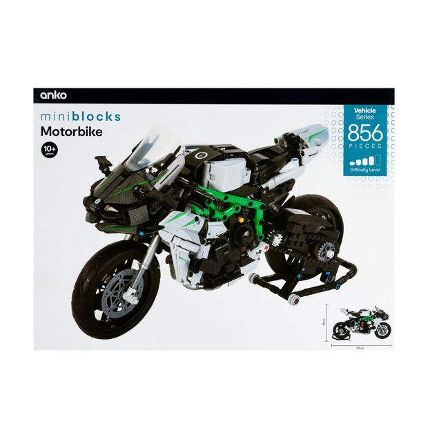 856 Piece Mini Blocks Vehicle Series: Motor Bike