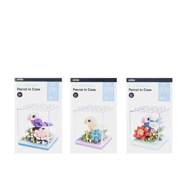 Mini Blocks Animal Series: Parrot in Case - Assorted
