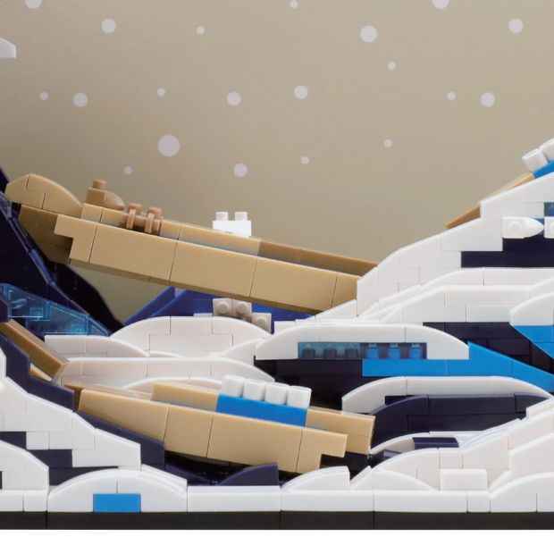 1976 Piece Mini Blocks Lifestyle Series: Sea Wave Scene