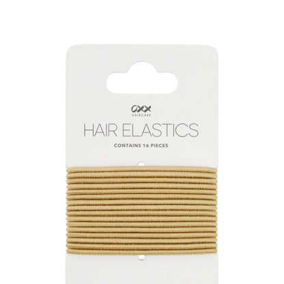 16 Piece Hair Elastics, Blonde - OXX Haircare