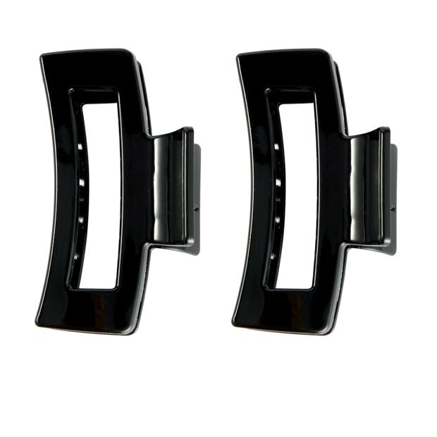 2 Piece Claw Clips, Black - OXX Haircare