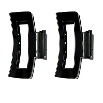 2 Piece Claw Clips, Black - OXX Haircare