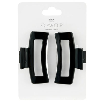2 Piece Claw Clips, Black - OXX Haircare