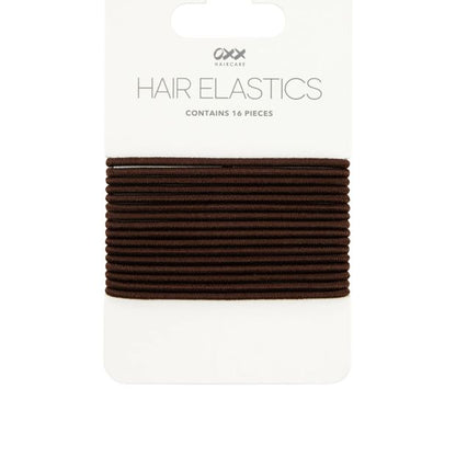 OXX Haircare 16 Piece Hair Elastics - Brown