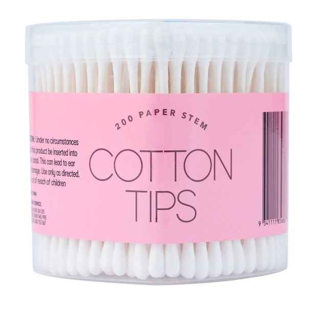 OXX Essentials Paper Stem Cotton Tips - 200 Piece