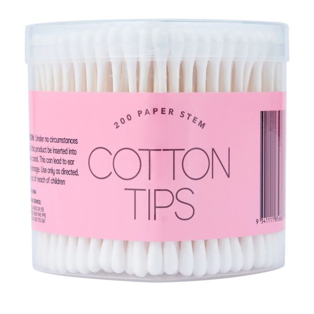OXX Essentials Paper Stem Cotton Tips - 200 Piece