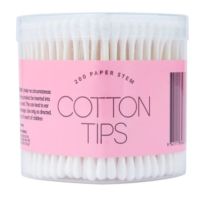 OXX Essentials Paper Stem Cotton Tips - 200 Piece