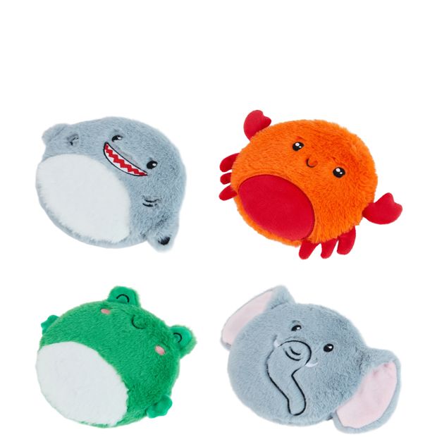 Anko Frisbee Squeak Plush Toy - Assorted