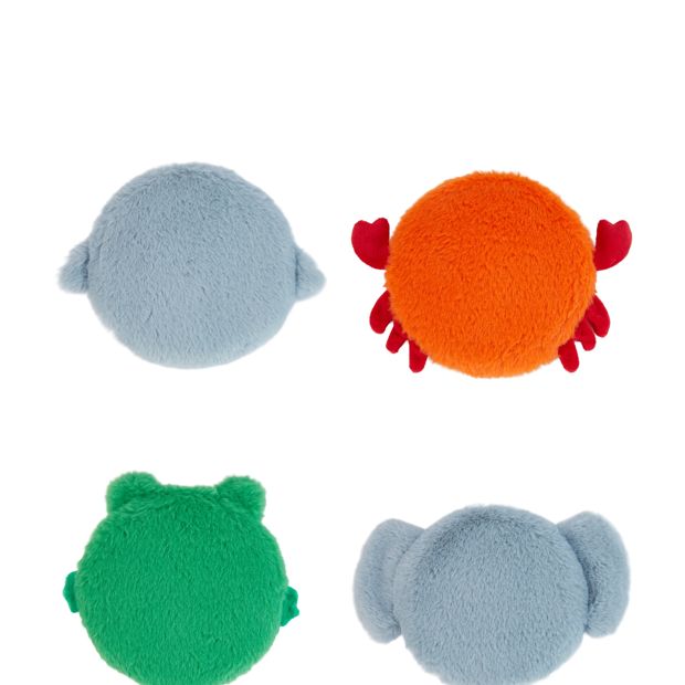 Anko Frisbee Squeak Plush Toy - Assorted