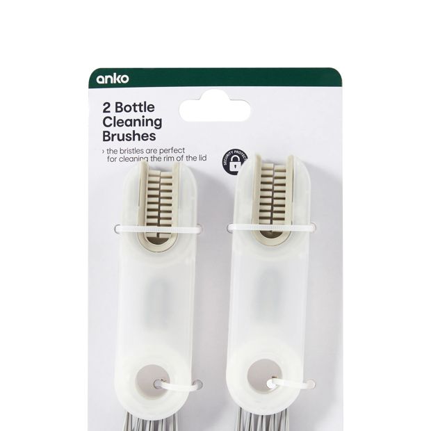 Anko 2 Pack Bottle Cleaning Brushes