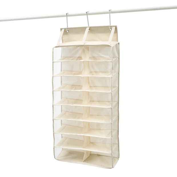 Anko Linen Look 16 Pocket Hanging Shoe Storage