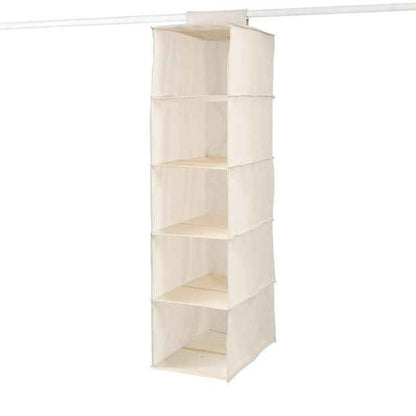 Anko Linen Look 5 Shelf Deep Hanging Organiser