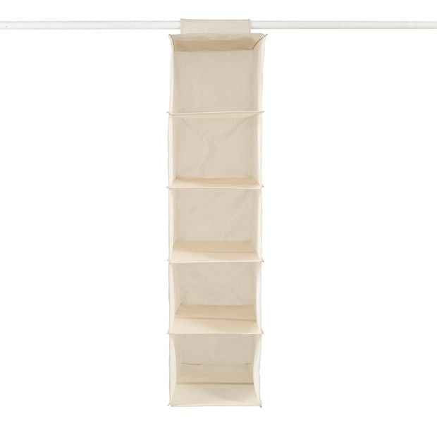 Anko Linen Look 5 Shelf Deep Hanging Organiser