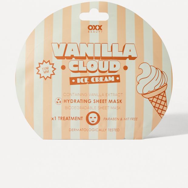 OXX Beauty Vanilla Cloud Ice Cream Hydrating Sheet Mask - Vanilla Extract