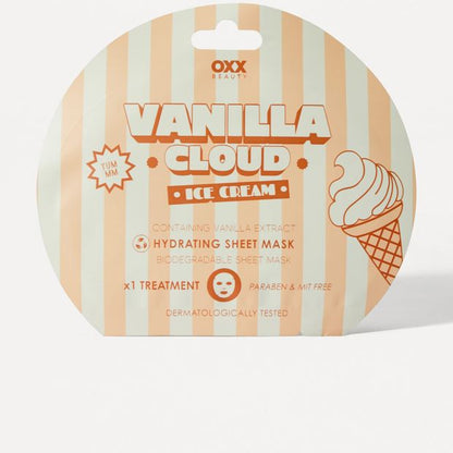 OXX Beauty Vanilla Cloud Ice Cream Hydrating Sheet Mask - Vanilla Extract