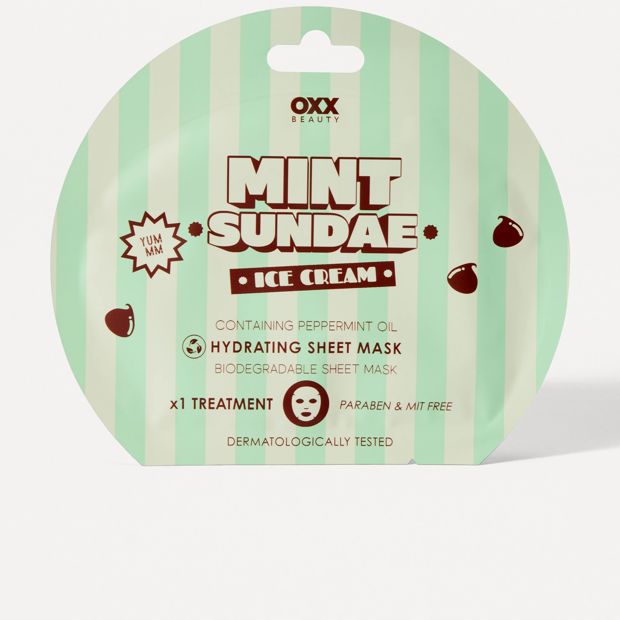 OXX Beauty Hydrating Sheet Mask - Mint Sundae Ice Cream