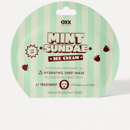 OXX Beauty Hydrating Sheet Mask - Mint Sundae Ice Cream