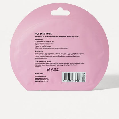 OXX Beauty Hydrating Biodegradable Sheet Mask - Strawberry Ice Cream