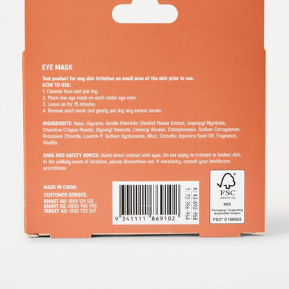 OXX Beauty 12 Piece Vanilla Cloud Ice Cream Eye Mask - Vanilla Extract