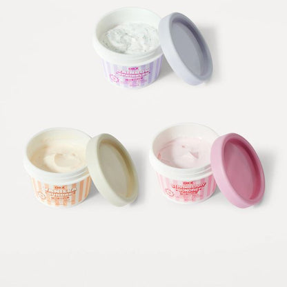 OXX Beauty 3 Petite Scoops Ice Cream Wash Off Face Masks - Vanilla - Strawberry and Birthday Cake Scented