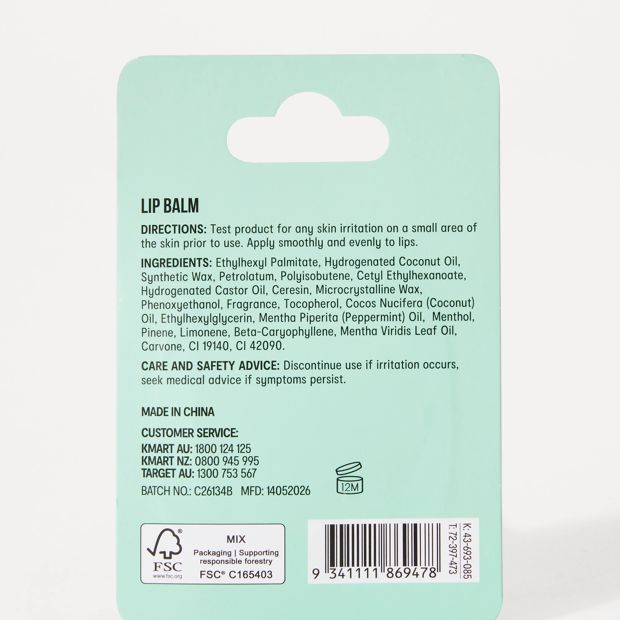 OXX Beauty Ice Cream Lip Balm - Mint Choc Scented