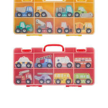 8 Pack Wooden Vehicle, Assorted - Anko