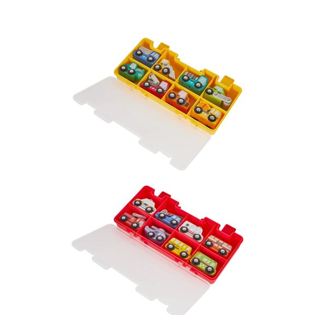 8 Pack Wooden Vehicle, Assorted - Anko