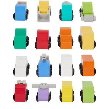 8 Pack Wooden Vehicle, Assorted - Anko