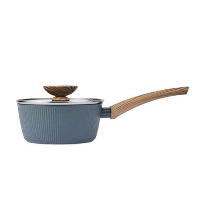 Anko 16cm Linear Wood Look Saucepan