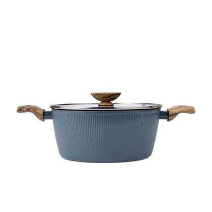 Anko 24cm Linear Wood Look Casserole