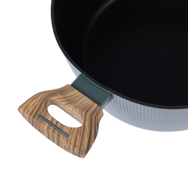 Anko 24cm Linear Wood Look Casserole
