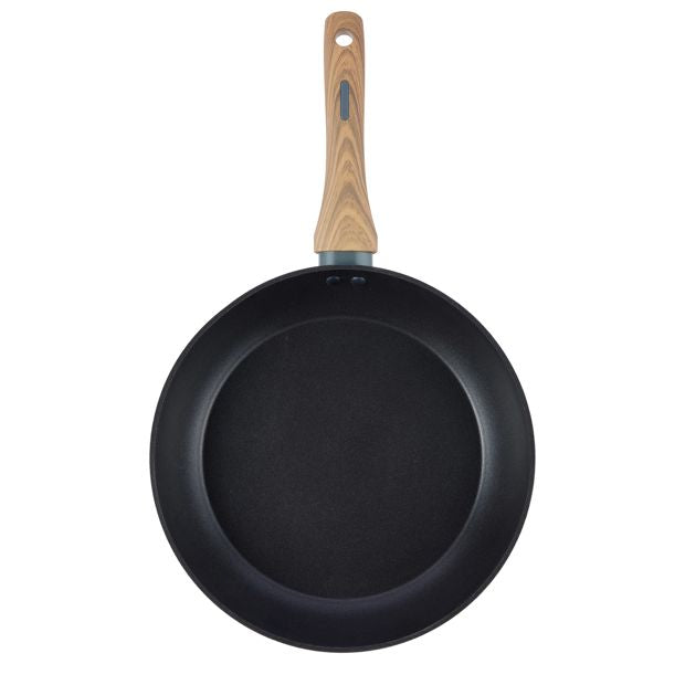Anko 28cm Linear Frypan - Wood Look