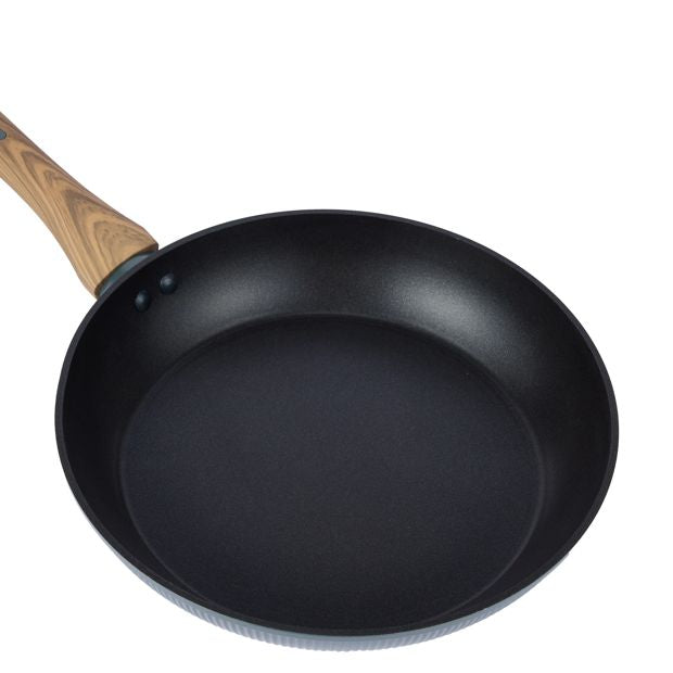Anko 28cm Linear Frypan - Wood Look