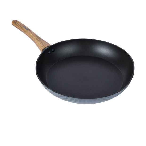 Anko 32cm Linear Frypan - Wood Look