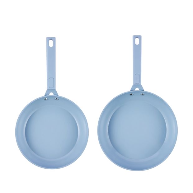 Anko 2 Pack Ceramic Coated Non Stick Fry Pans - Blue