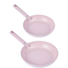 Anko 2 Pack Ceramic Coated Non Stick Fry Pans - Pink