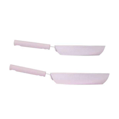 Anko 2 Pack Ceramic Coated Non Stick Fry Pans - Pink