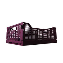 Anko 13L Linear Collapsible Crate - Medium - Burgundy