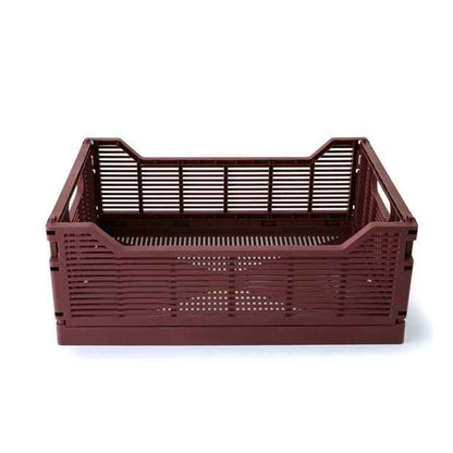 Anko 13L Linear Collapsible Crate - Medium - Burgundy