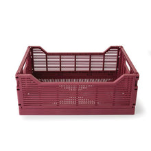 Anko 13L Linear Collapsible Crate - Medium - Burgundy