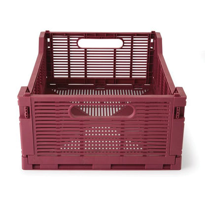 Anko 13L Linear Collapsible Crate - Medium - Burgundy