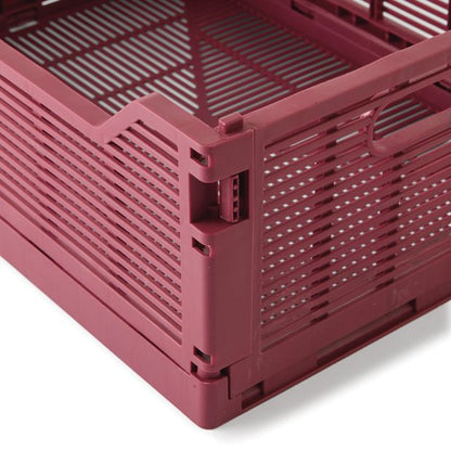 Anko 13L Linear Collapsible Crate - Medium - Burgundy