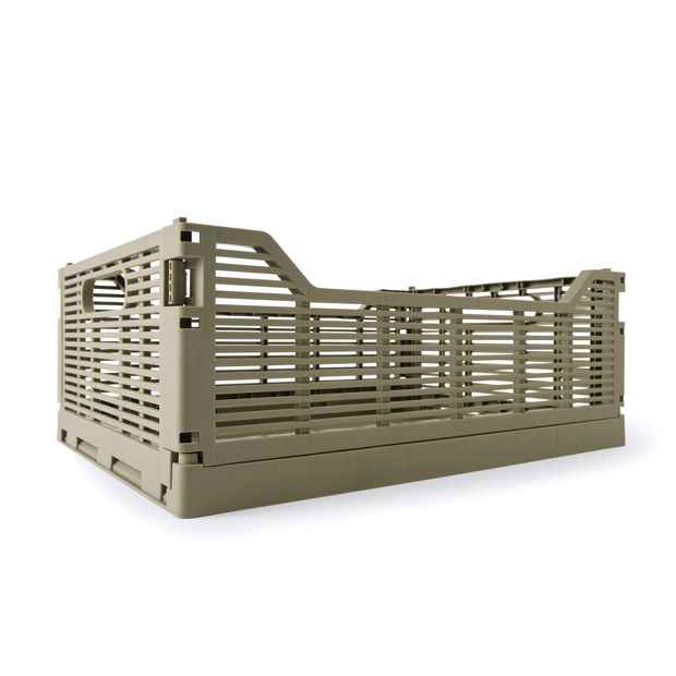 Anko 13L Linear Collapsible Crate - Medium - Green