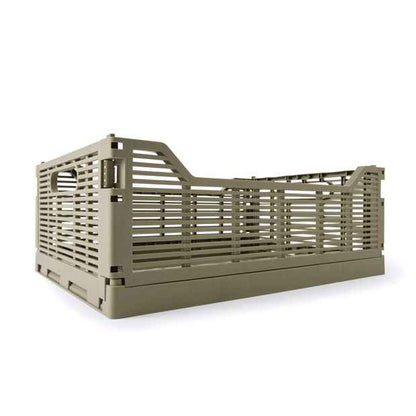 Anko 13L Linear Collapsible Crate - Medium - Green