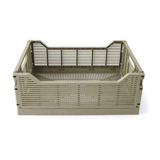Anko 13L Linear Collapsible Crate - Medium - Green