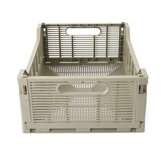 Anko 13L Linear Collapsible Crate - Medium - Green