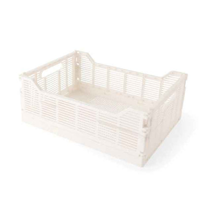 Anko 13L Linear Collapsible Crate - White