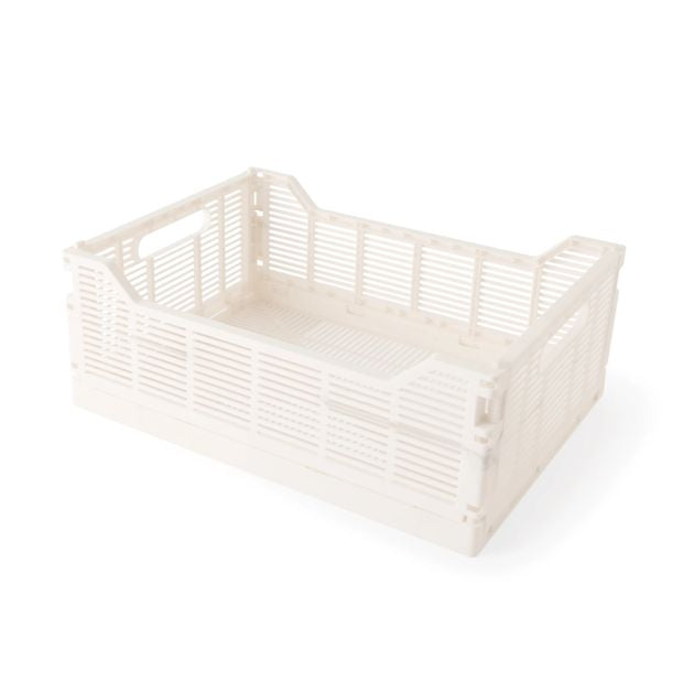 Anko 13L Linear Collapsible Crate - White