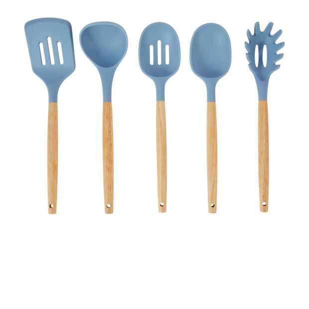 Anko Set of 5 Utensils - Blue