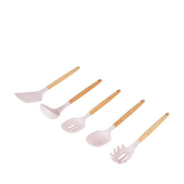 Anko Set of 5 Utensils - Pink